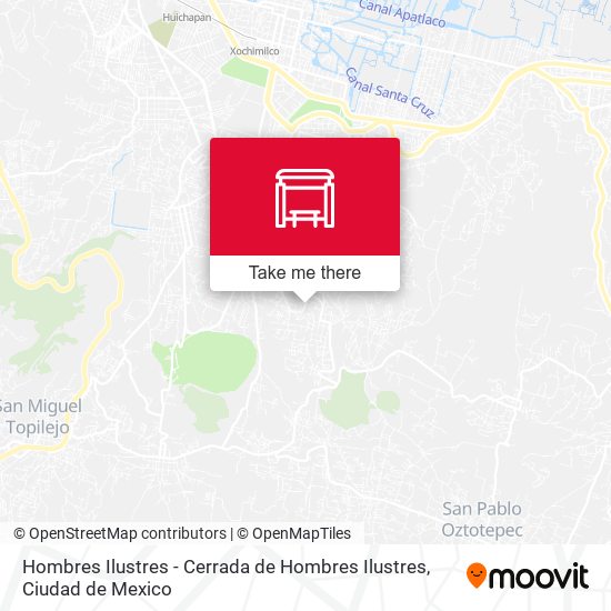 Mapa de Hombres Ilustres - Cerrada de Hombres Ilustres