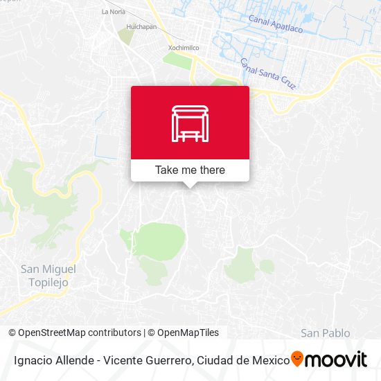 Ignacio Allende - Vicente Guerrero map