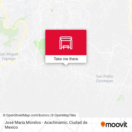 Mapa de José María Morelos - Acachinamic