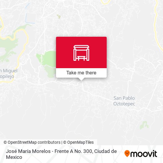 José María Morelos - Frente A No. 300 map