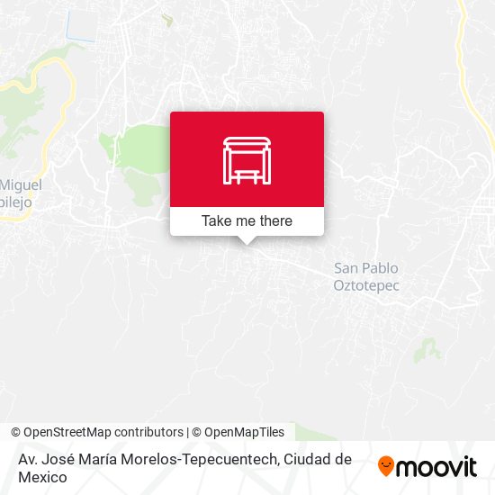 Av. José María Morelos-Tepecuentech map
