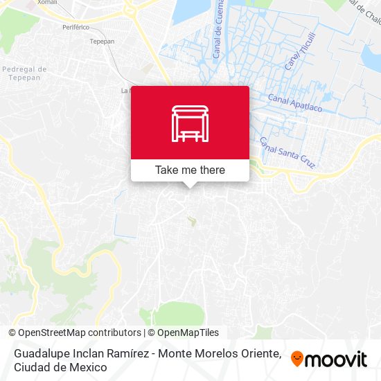 Guadalupe Inclan Ramírez - Monte Morelos Oriente map