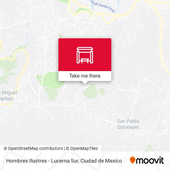 Hombres Ilustres - Lucerna Sur map