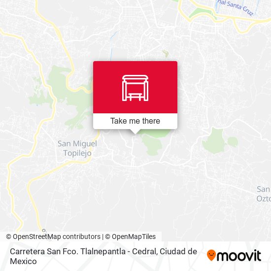 Carretera San Fco. Tlalnepantla - Cedral map