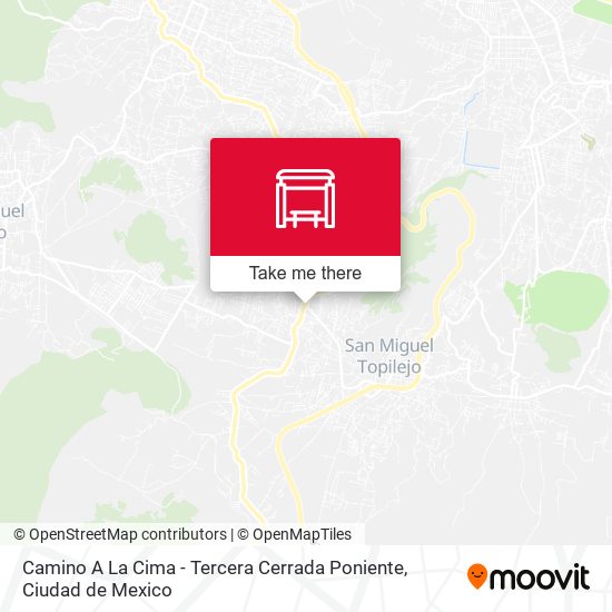 Camino A La Cima - Tercera Cerrada Poniente map