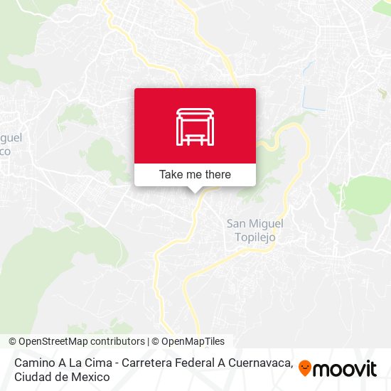 Camino A La Cima - Carretera Federal A Cuernavaca map