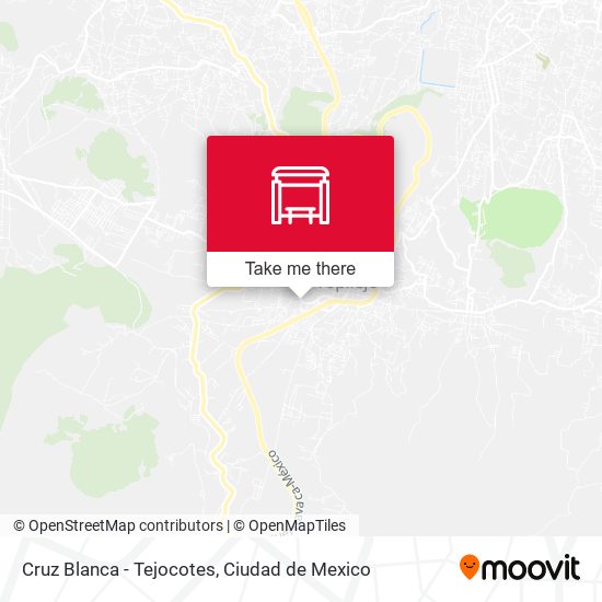 Cruz Blanca - Tejocotes map
