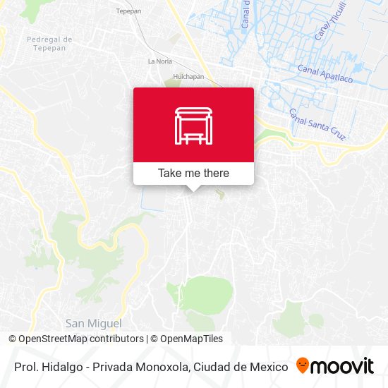 Prol. Hidalgo - Privada Monoxola map