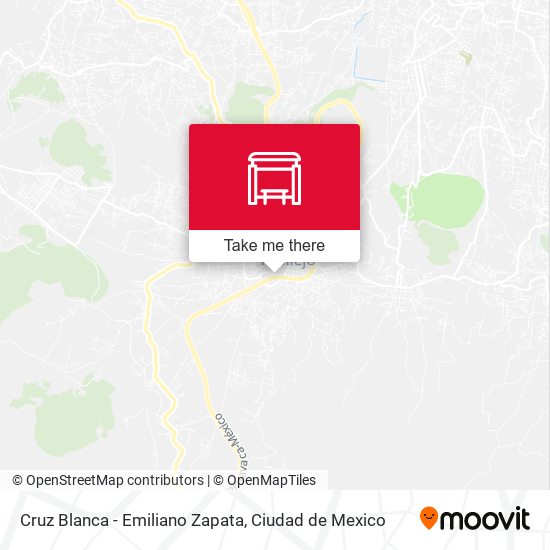 Mapa de Cruz Blanca - Emiliano Zapata