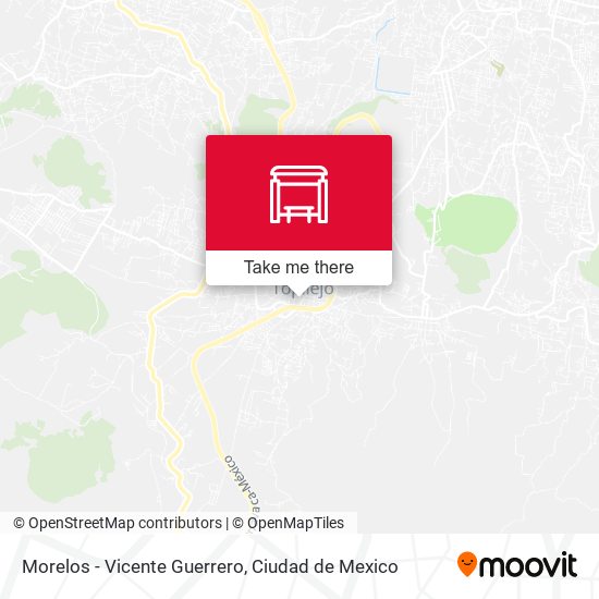 Morelos - Vicente Guerrero map