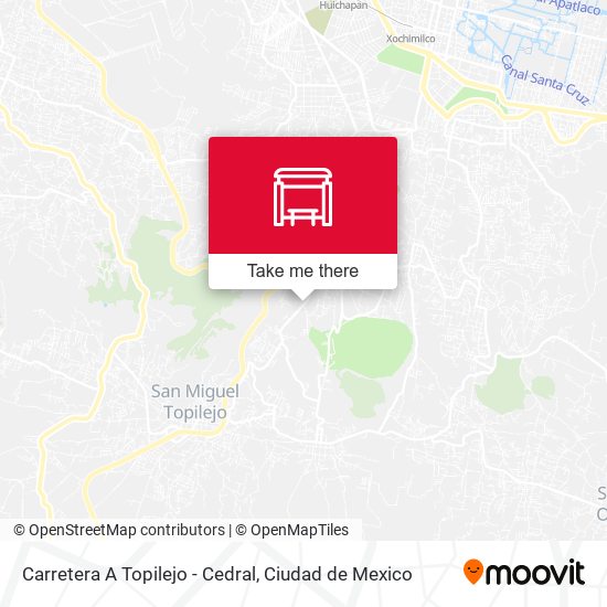 Carretera A Topilejo - Cedral map