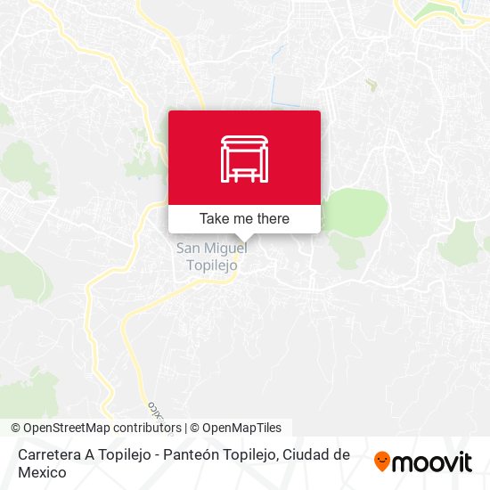 Mapa de Carretera A Topilejo - Panteón Topilejo