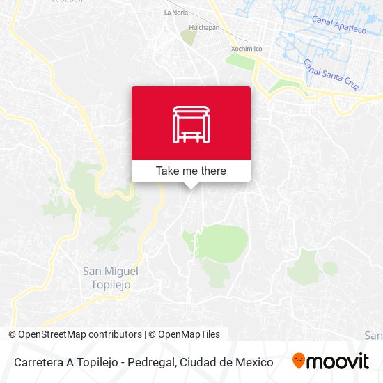 Carretera A Topilejo - Pedregal map