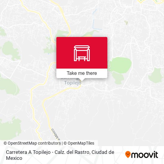 Mapa de Carretera A Topilejo - Calz. del Rastro