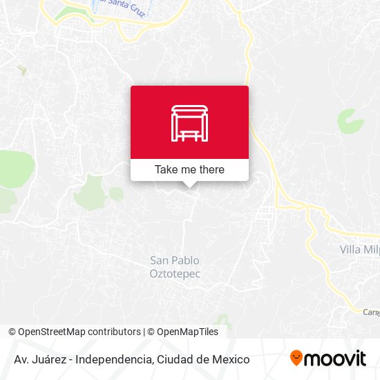 Av. Juárez - Independencia map