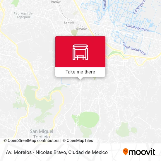 Av. Morelos - Nicolas Bravo map