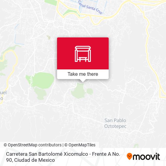 Carretera San Bartolomé Xicomulco - Frente A No. 90 map
