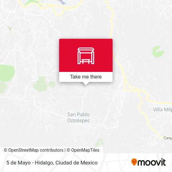 5 de Mayo - Hidalgo map