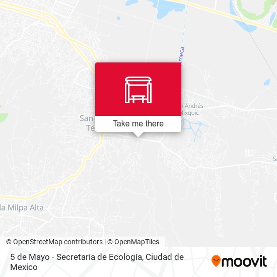 Mapa de 5 de Mayo - Secretaría de Ecología