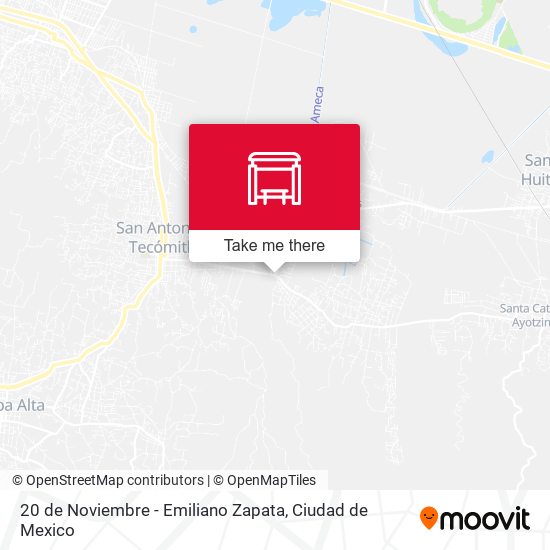 20 de Noviembre - Emiliano Zapata map