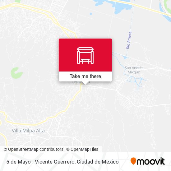 Mapa de 5 de Mayo - Vicente Guerrero