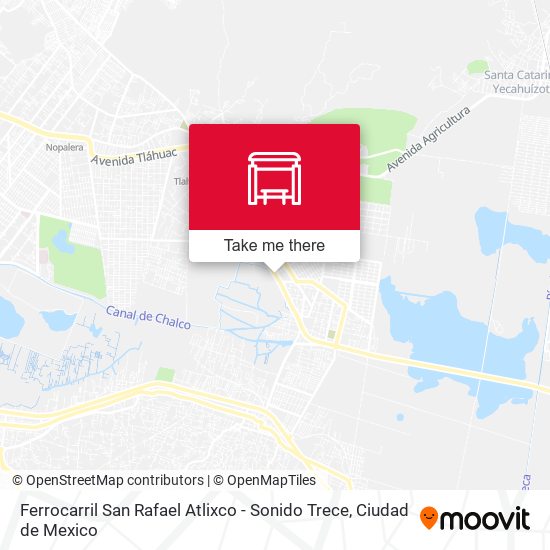 Mapa de Ferrocarril San Rafael  Atlixco - Sonido Trece