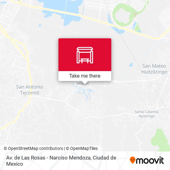 Av. de Las Rosas - Narciso Mendoza map
