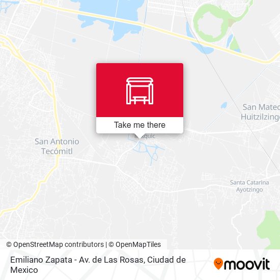 Emiliano Zapata - Av. de Las Rosas map