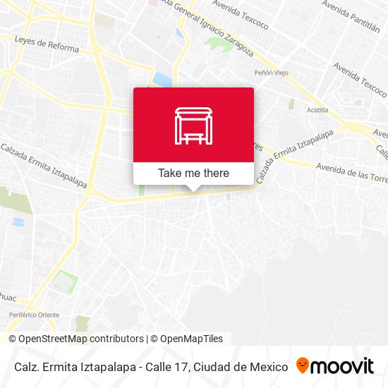 Calz. Ermita Iztapalapa - Calle 17 map