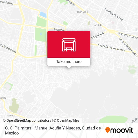 C. C. Palmitas - Manuel Acuña Y Nueces map