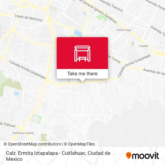 Mapa de Calz. Ermita Iztapalapa - Cuitlahuac