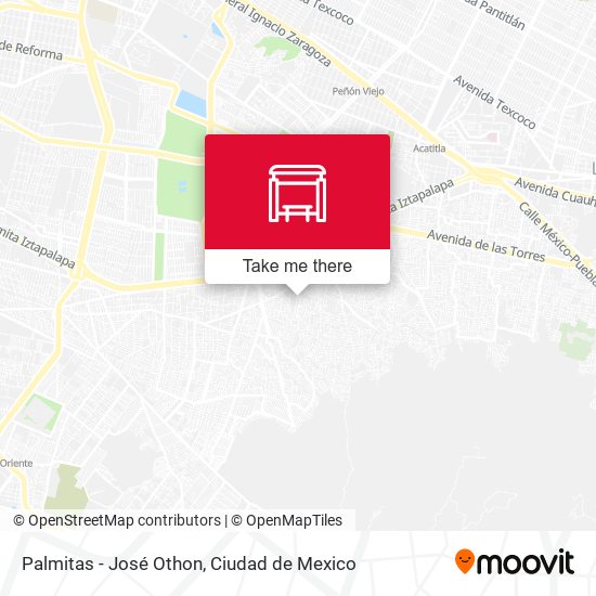 Palmitas - José Othon map