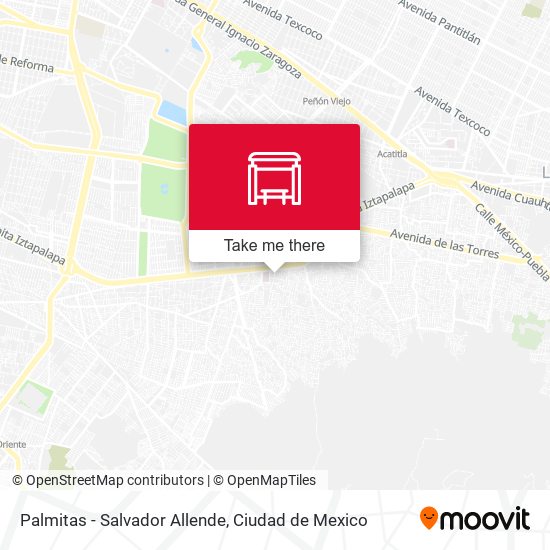 Palmitas - Salvador Allende map