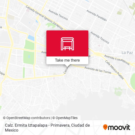 Calz. Ermita Iztapalapa - Primavera map