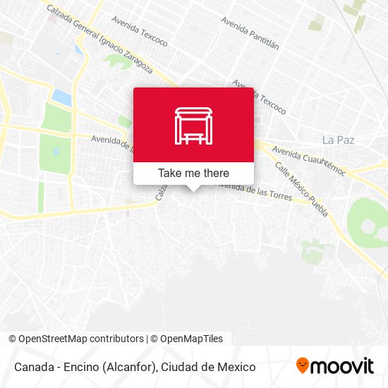 Canada - Encino (Alcanfor) map