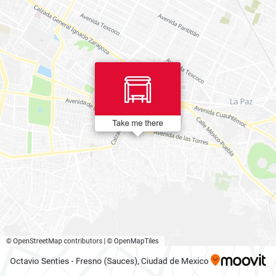 Mapa de Octavio Senties - Fresno (Sauces)