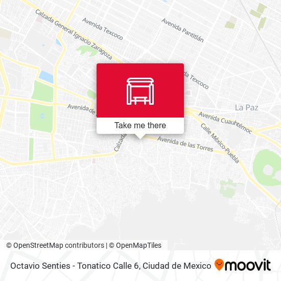 Mapa de Octavio Senties - Tonatico Calle 6