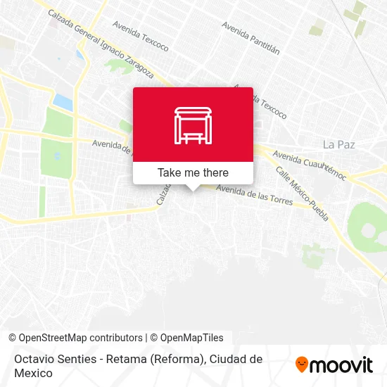 Octavio Senties - Retama (Reforma) map