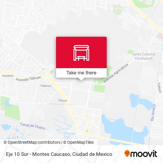 Eje 10 Sur - Montes Caucaso map