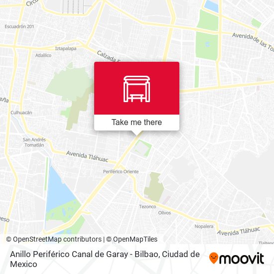 Mapa de Anillo Periférico Canal de Garay - Bilbao