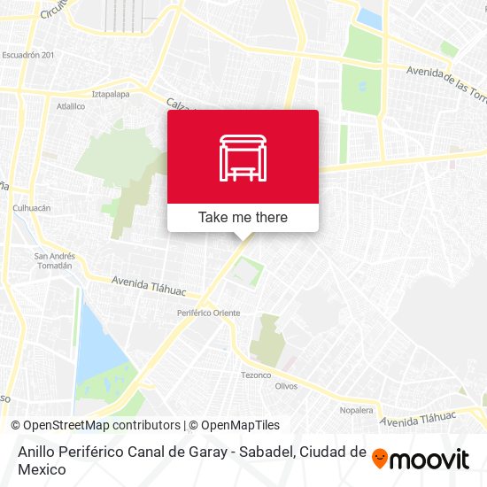 Anillo Periférico Canal de Garay - Sabadel map
