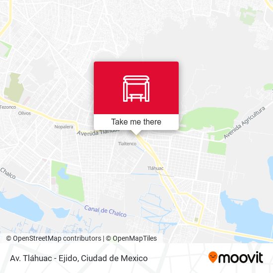 Mapa de Av. Tláhuac - Ejido