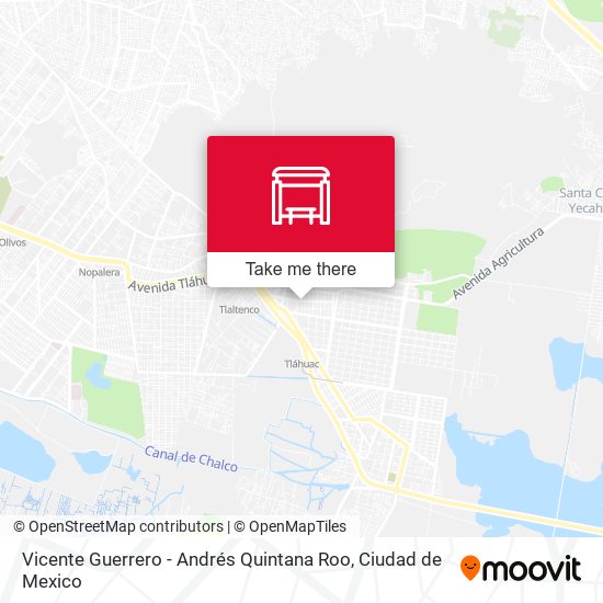 Mapa de Vicente Guerrero - Andrés Quintana Roo