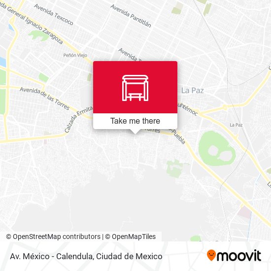 Av. México - Calendula map