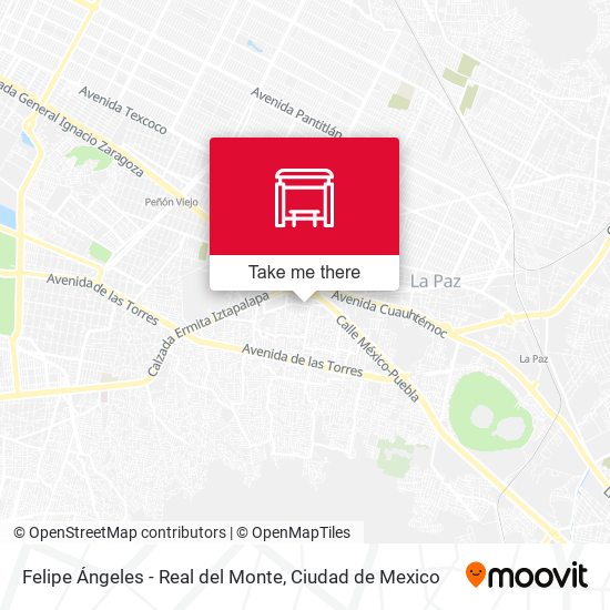 Felipe Ángeles - Real del Monte map