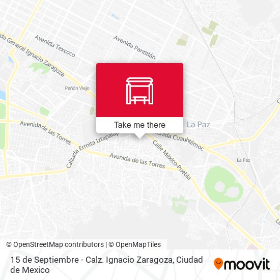 15 de Septiembre - Calz. Ignacio Zaragoza map