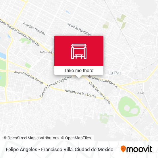 Mapa de Felipe Ángeles - Francisco Villa