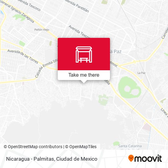 Nicaragua - Palmitas map