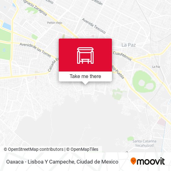 Mapa de Oaxaca - Lisboa Y Campeche
