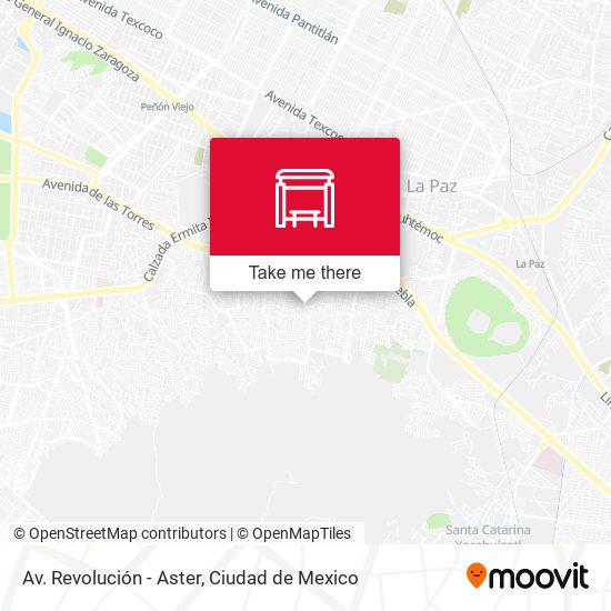Mapa de Av. Revolución - Aster